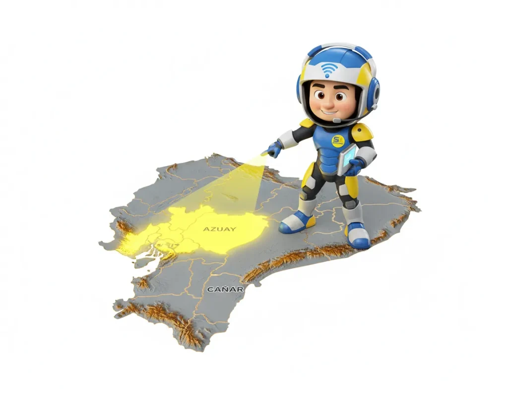 Cobertura Fibra Óptica Azuay